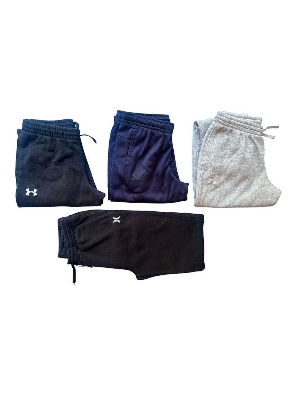 Under Armour Kids Black, Navy & Heather Gray Sweatpants Bundle
